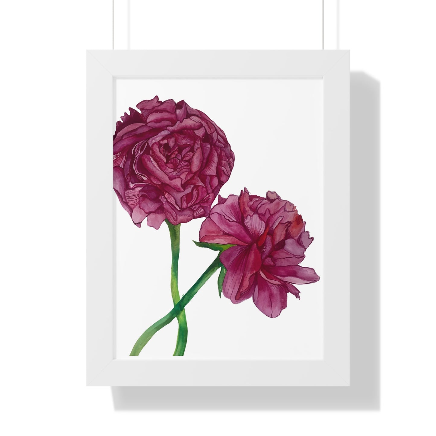 Pink Peony Framed Art Print
