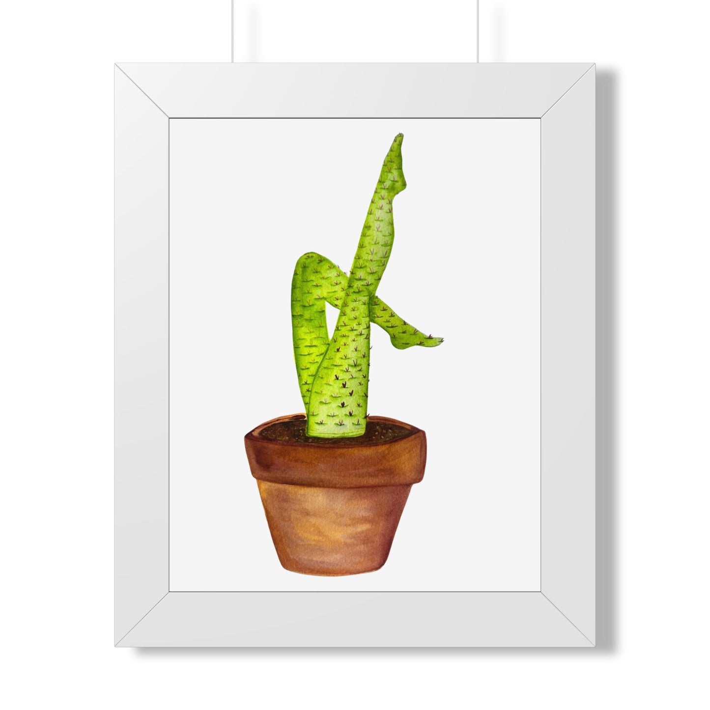 Framed Cactus Leg Poster
