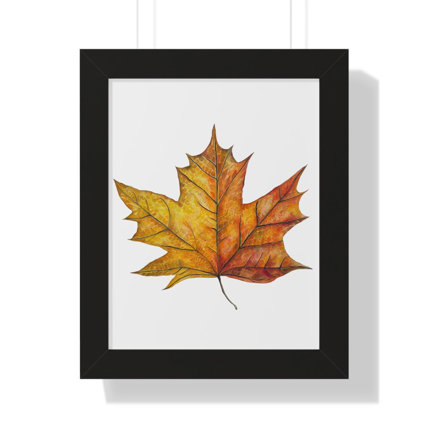 Autumn Maple Leaf Framed Print  — Botanical Wall Art