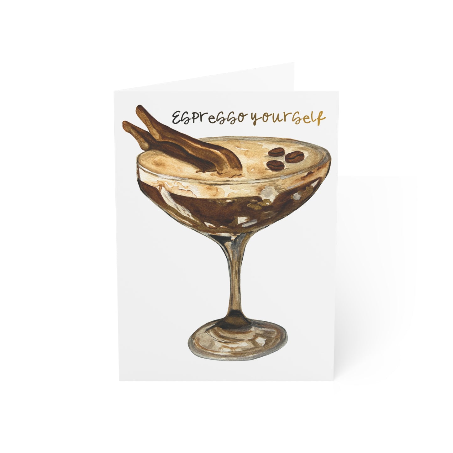 Espresso Yourself Espresso Martini Greeting Cards | Funny Graduation Celebration