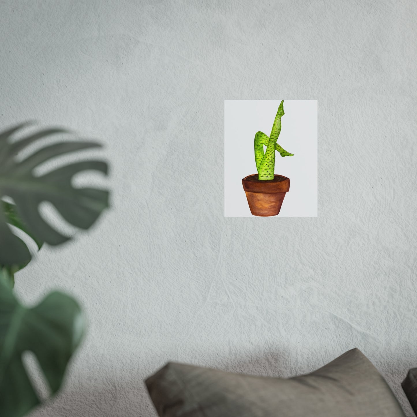 Potted Cactus Legs Print