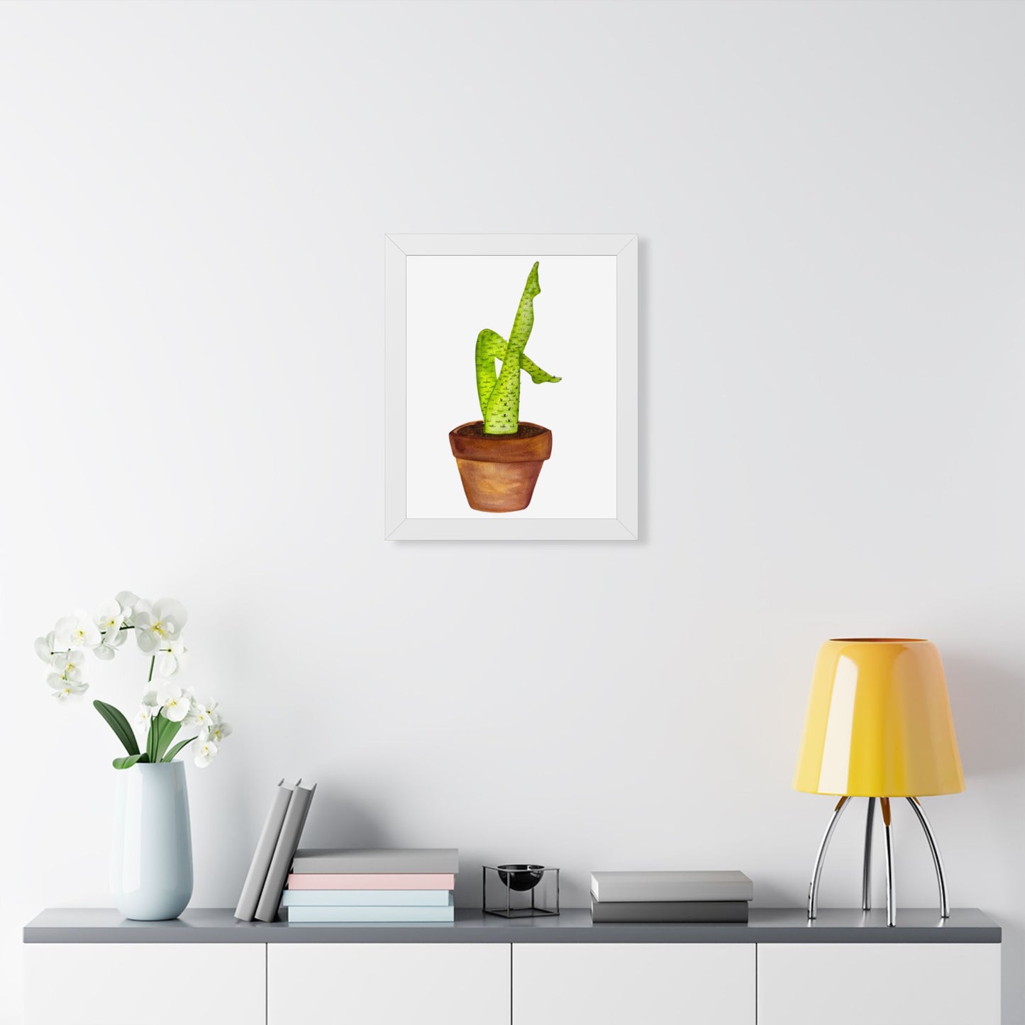 Framed Cactus Leg Poster