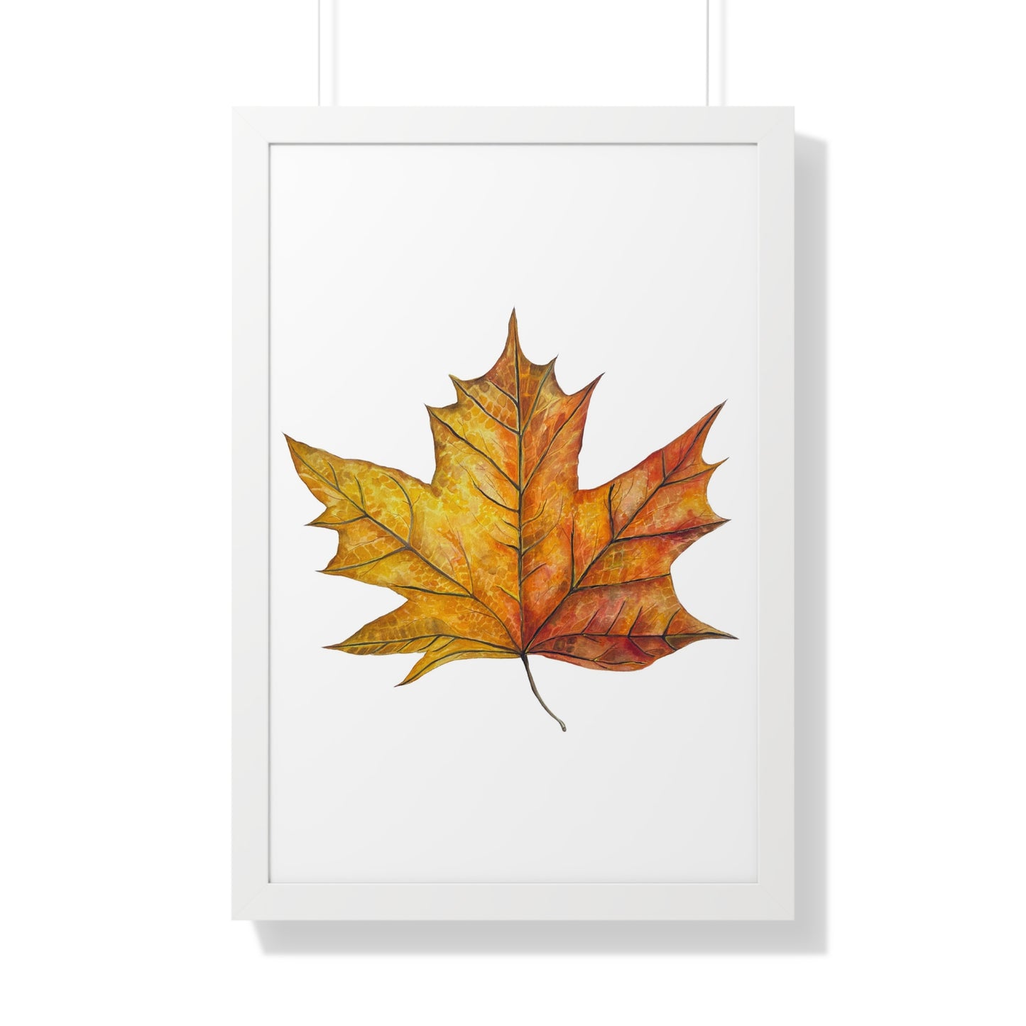 Autumn Maple Leaf Framed Print  — Botanical Wall Art