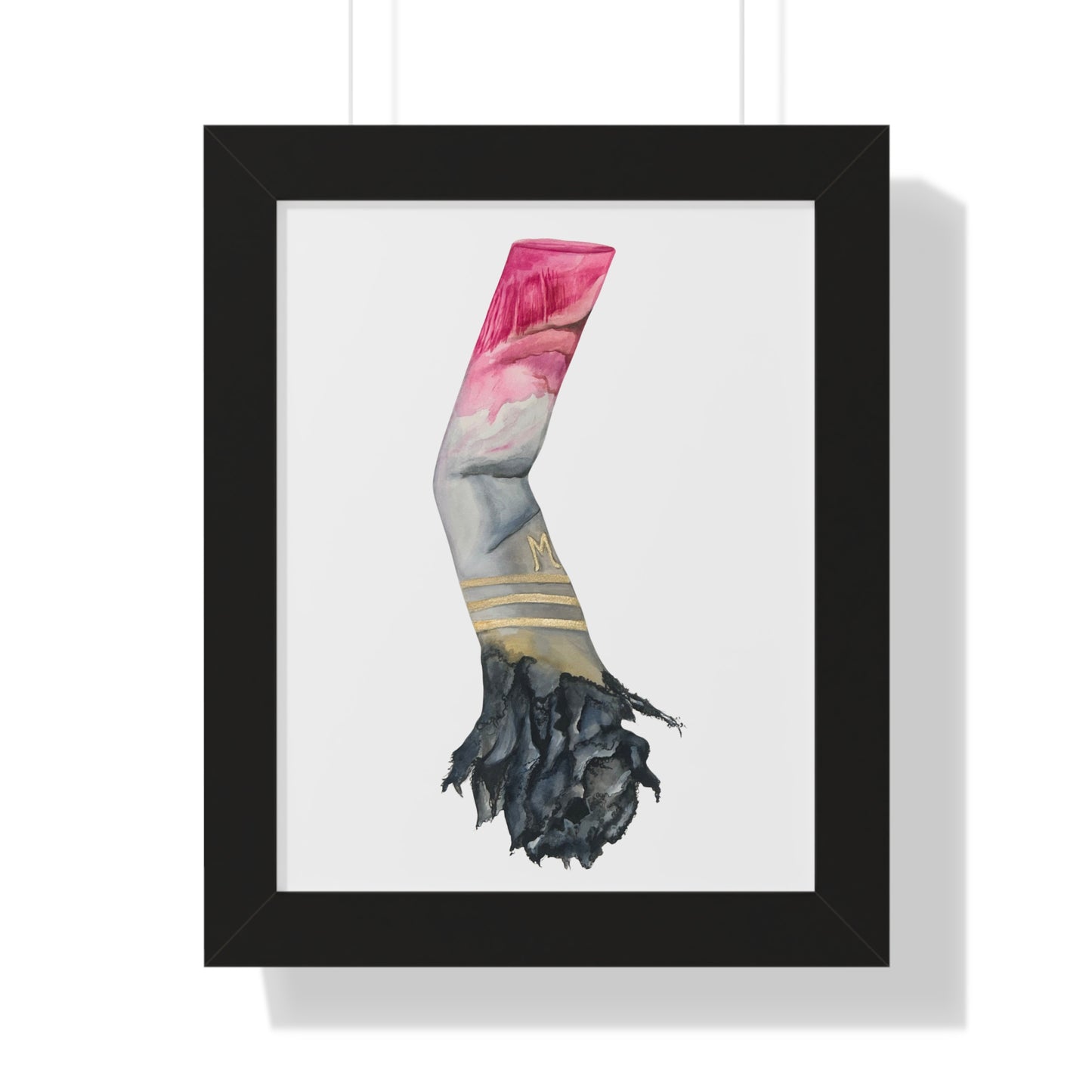 Framed Lipstick Cigarette Iconic 'One Last Drag'