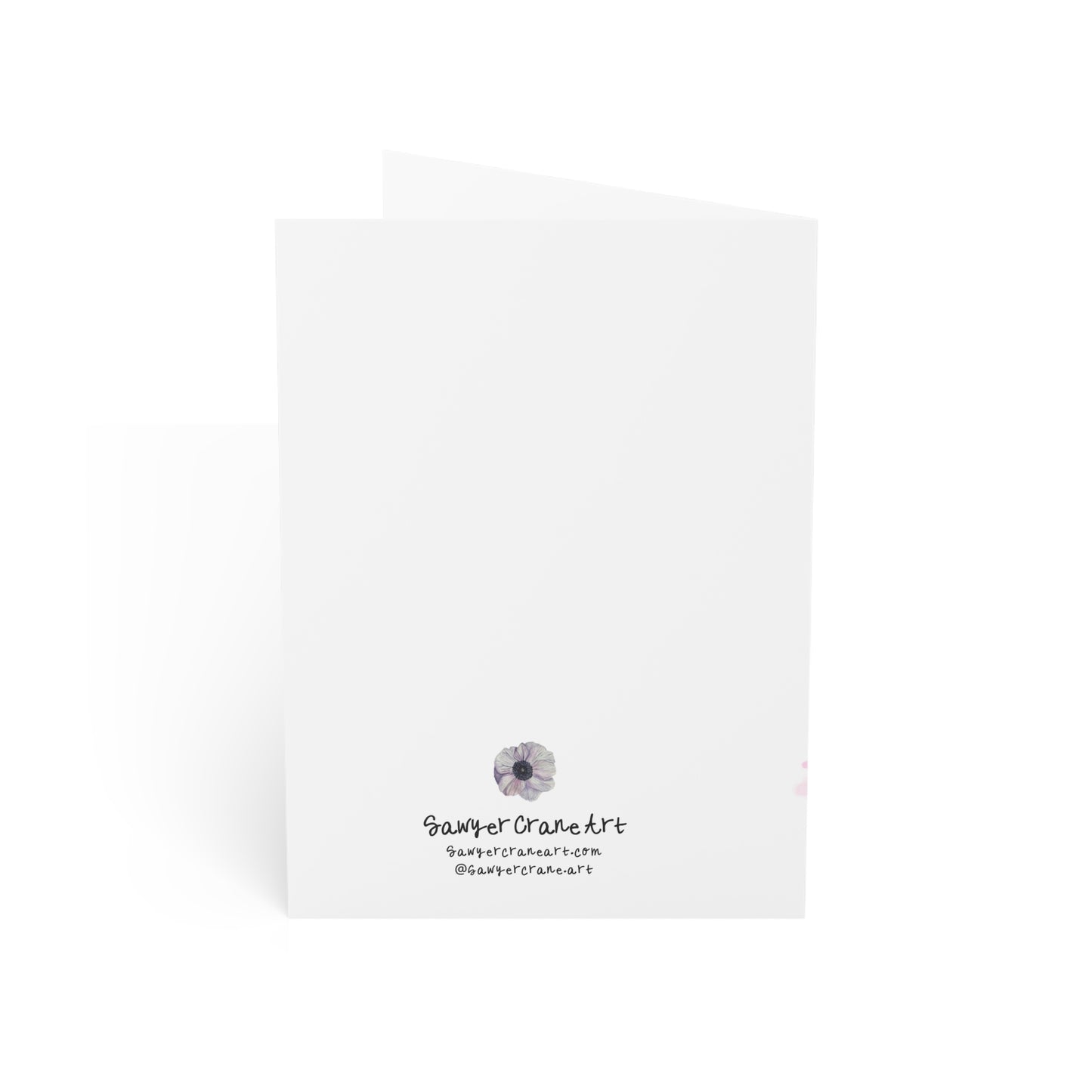 Pink Cherry Cake Slice Birthday Greeting Card