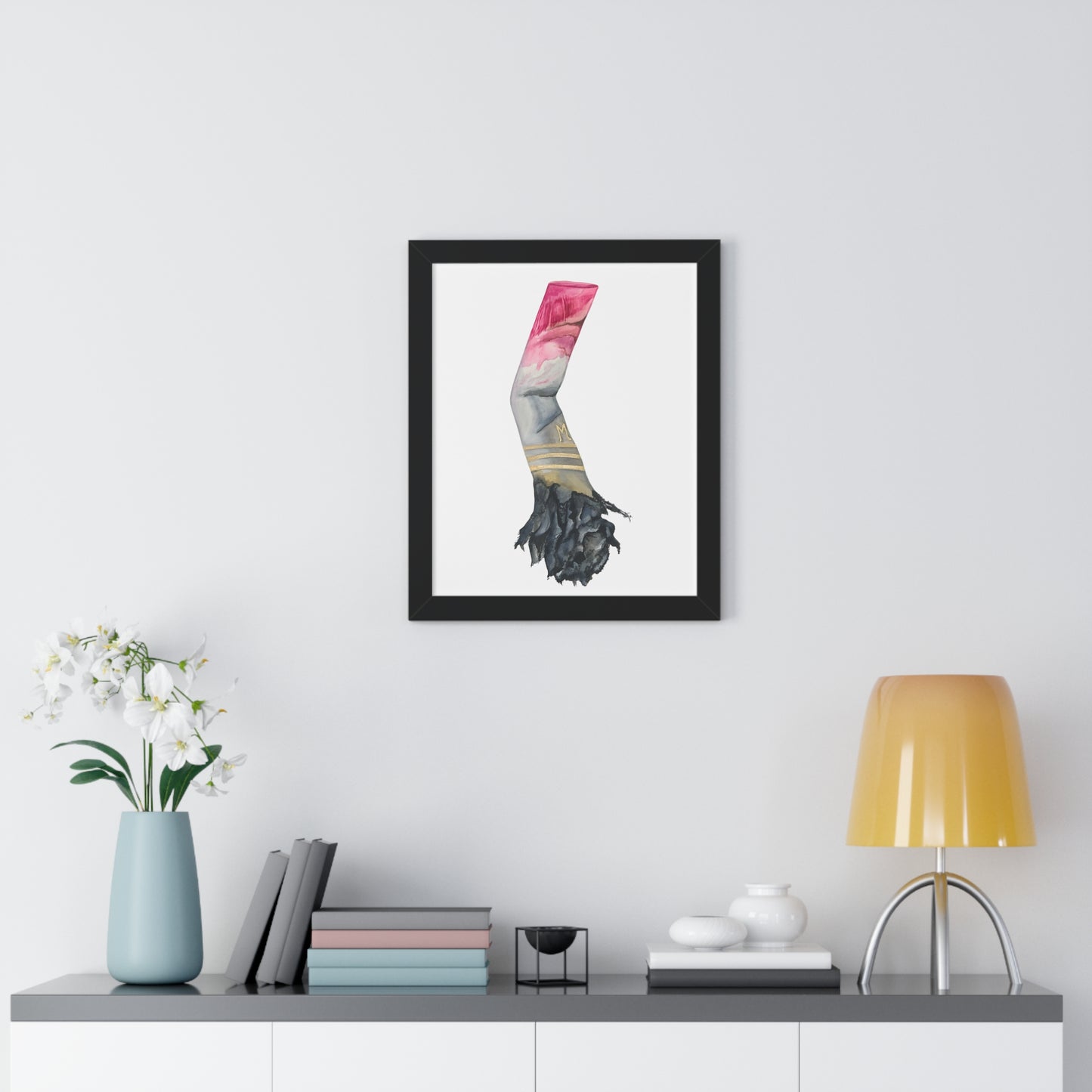 Framed Lipstick Cigarette Iconic 'One Last Drag'