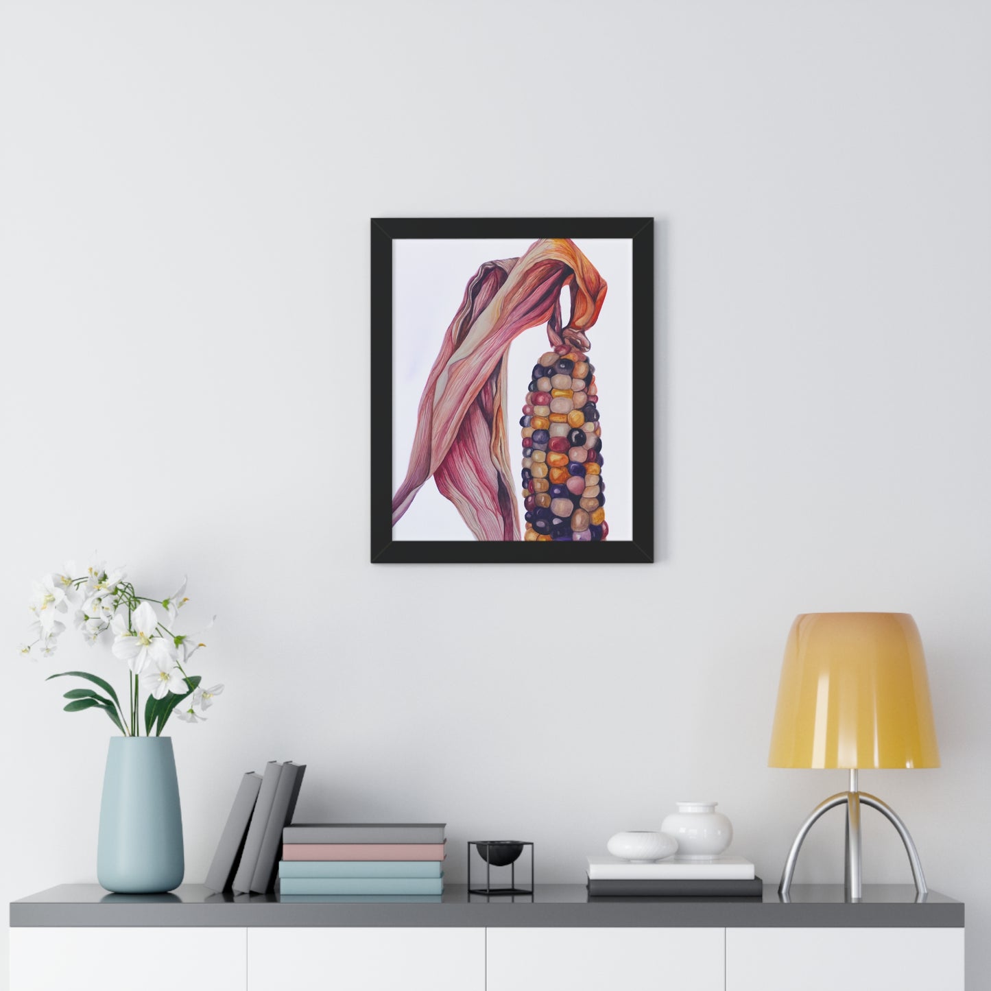 Indian Corn - Heirloom Rainbow Corn Framed Print