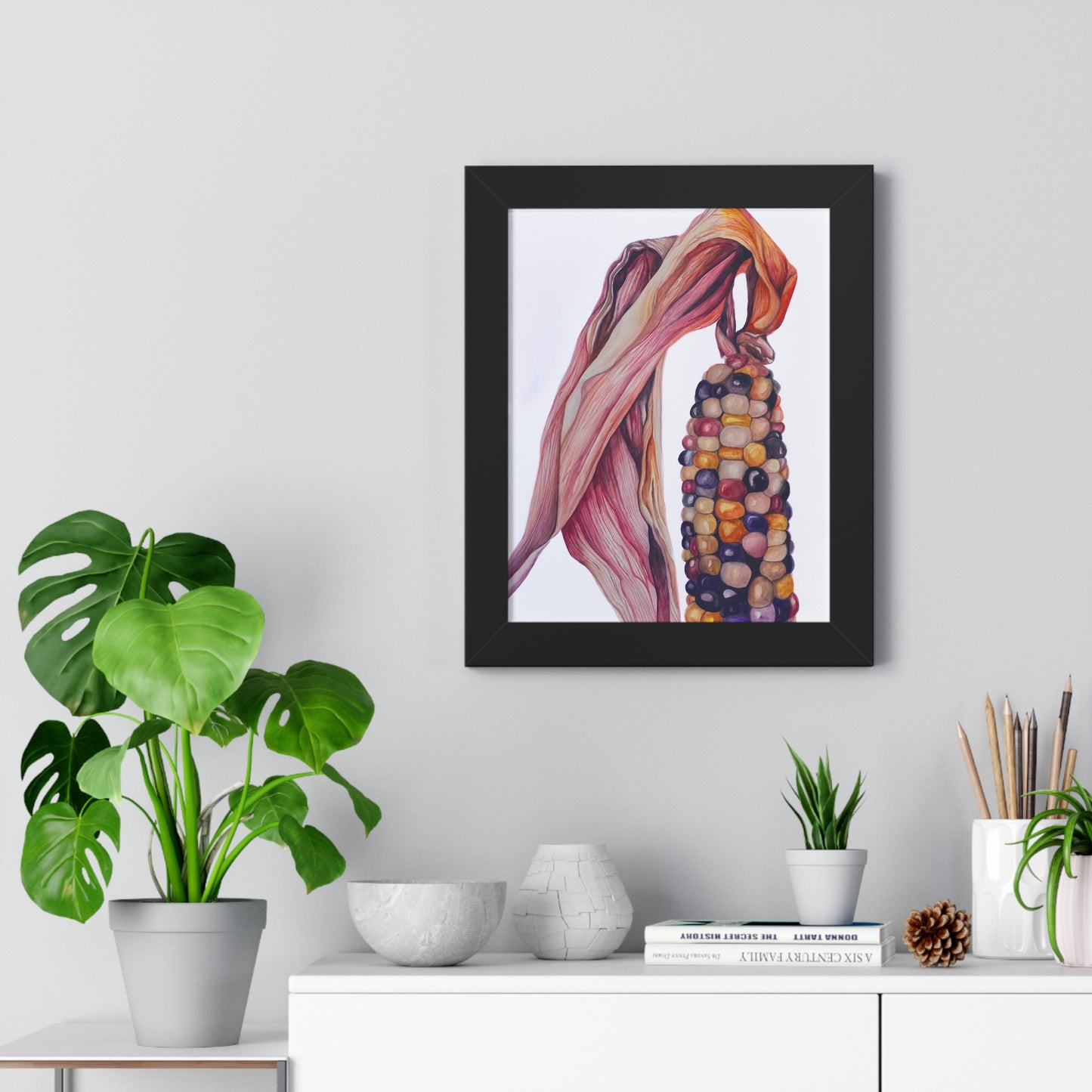 Indian Corn - Heirloom Rainbow Corn Framed Print