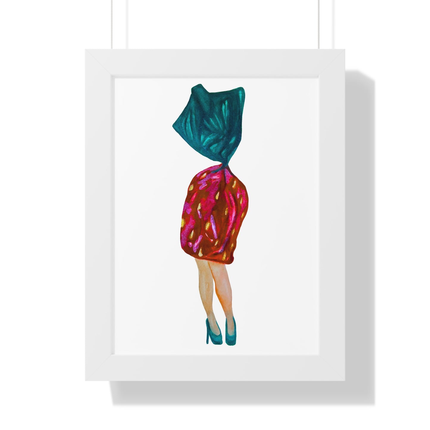 Fashion Art Print  - Grandma Strawberry Candy with Legs