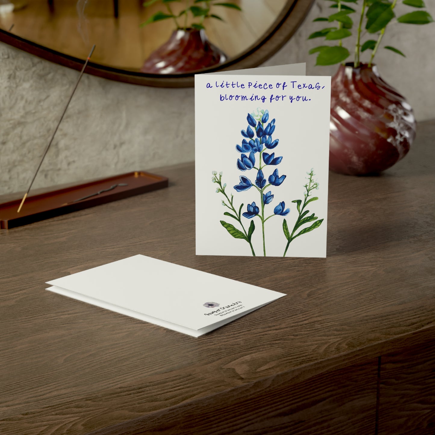 Texas Bluebonnet Greeting Card Sending Love from the Lone Star State
