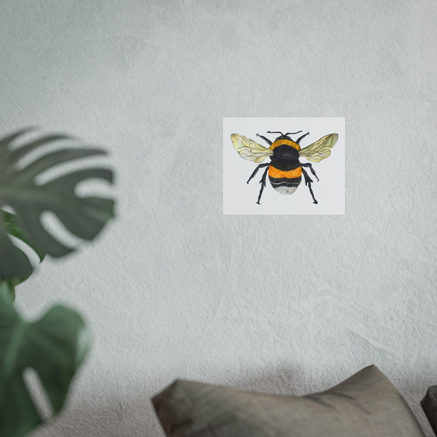 Bumblebee Giclée Art Print — Watercolor Bee Wall Art
