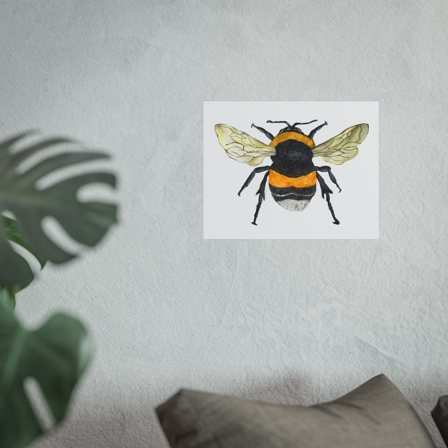 Bumblebee Giclée Art Print — Watercolor Bee Wall Art