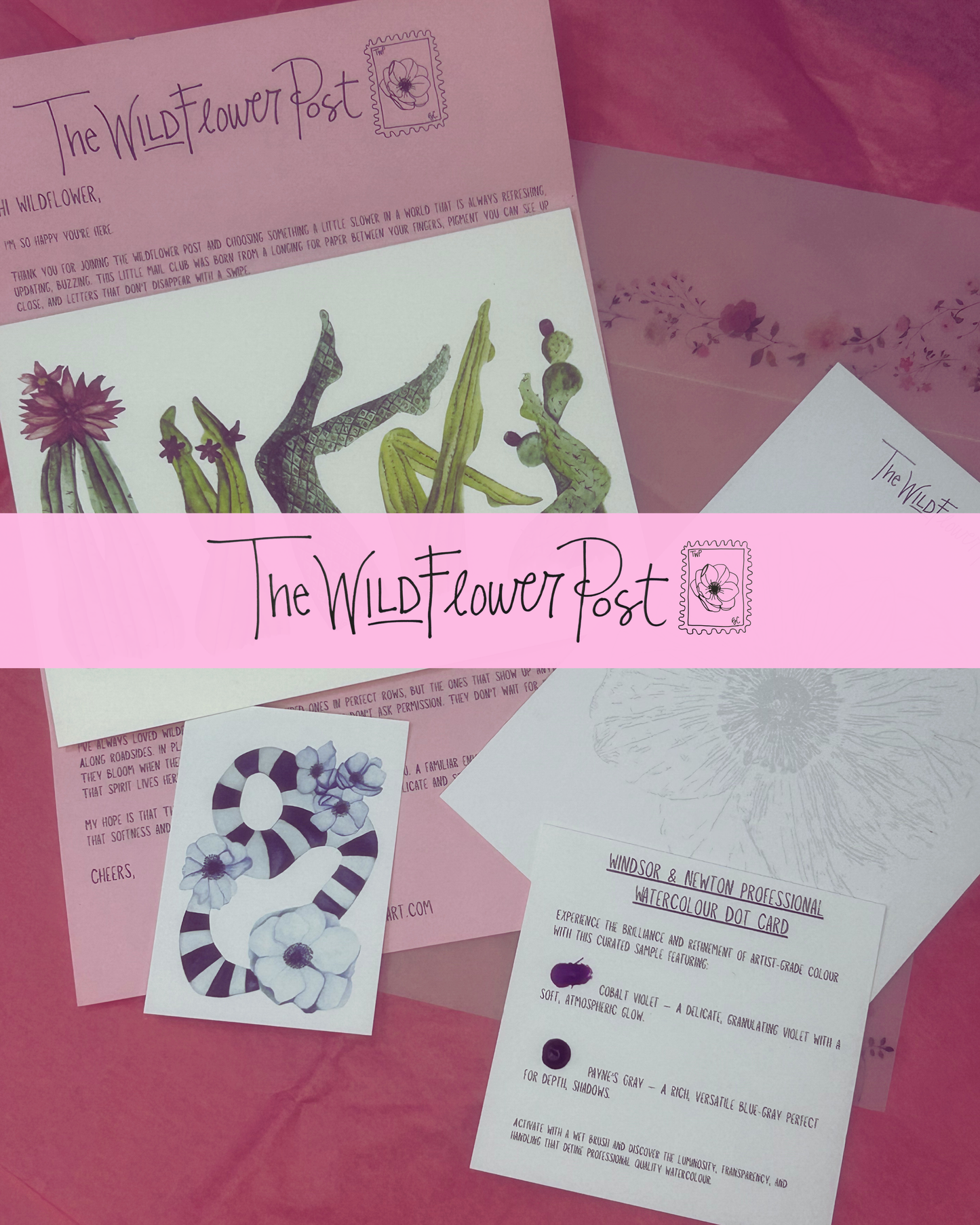The Wildflower Post | Monthly Snail Mail Art Club