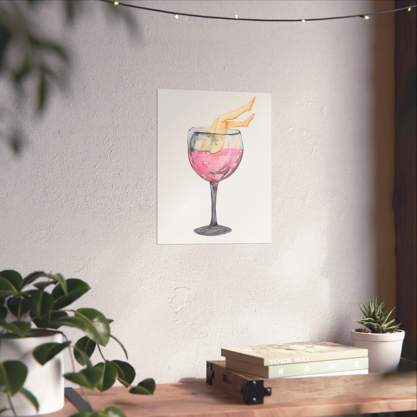 White Zin, WIth Legs Art Print Giclee Fine Art Print