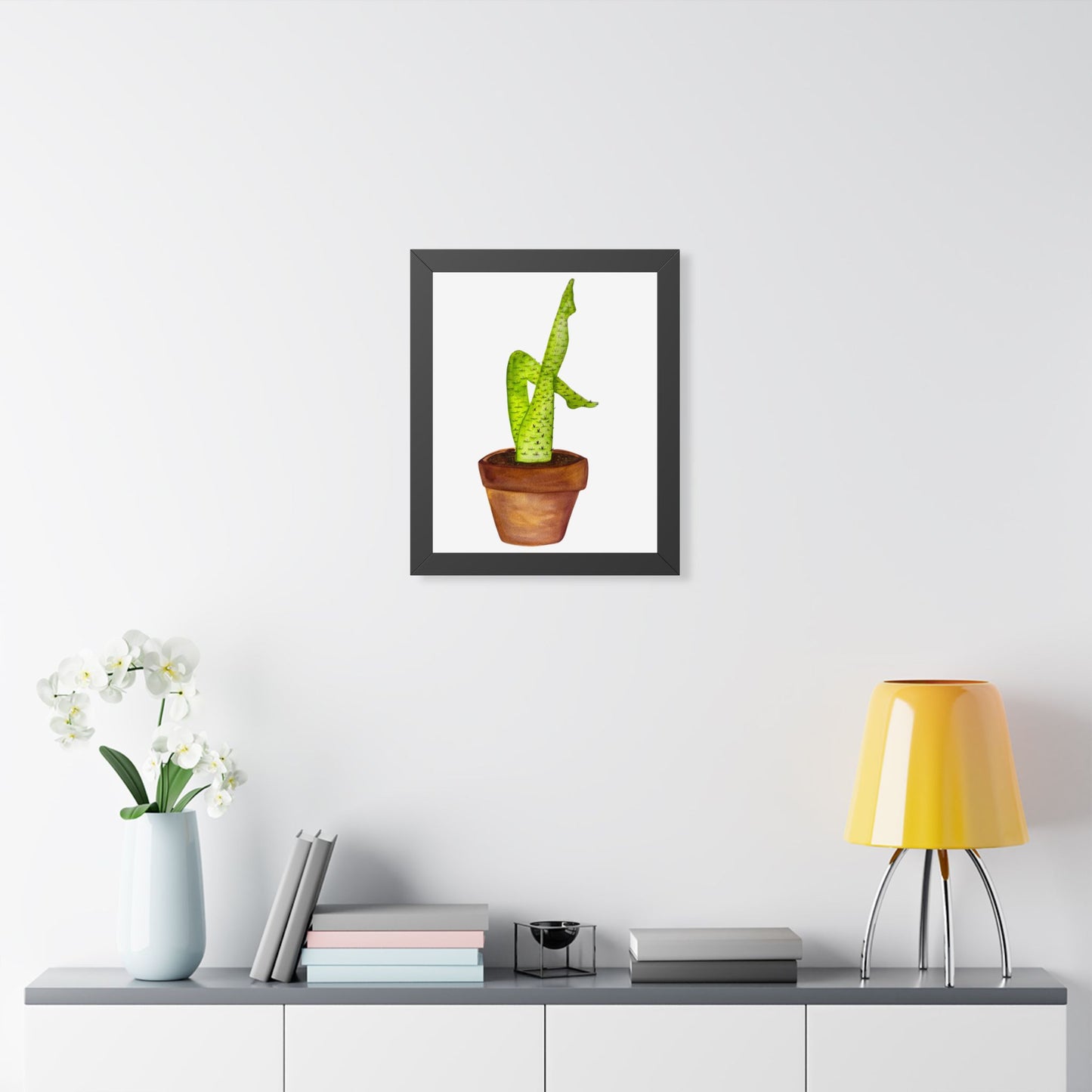 Framed Cactus Leg Poster