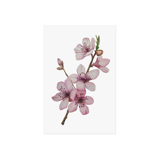 Cherry Blossom Giclée Art Print — Pink Floral Wall Art