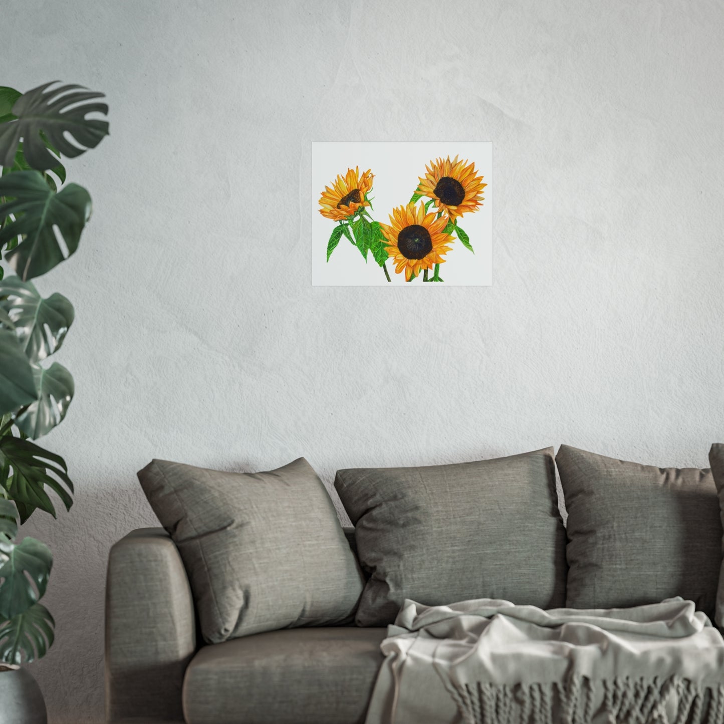 Sunflower Giclée Art Print — Bright Botanical Wall Art