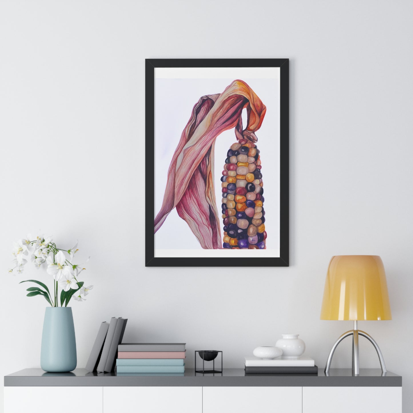 Indian Corn - Heirloom Rainbow Corn Framed Print
