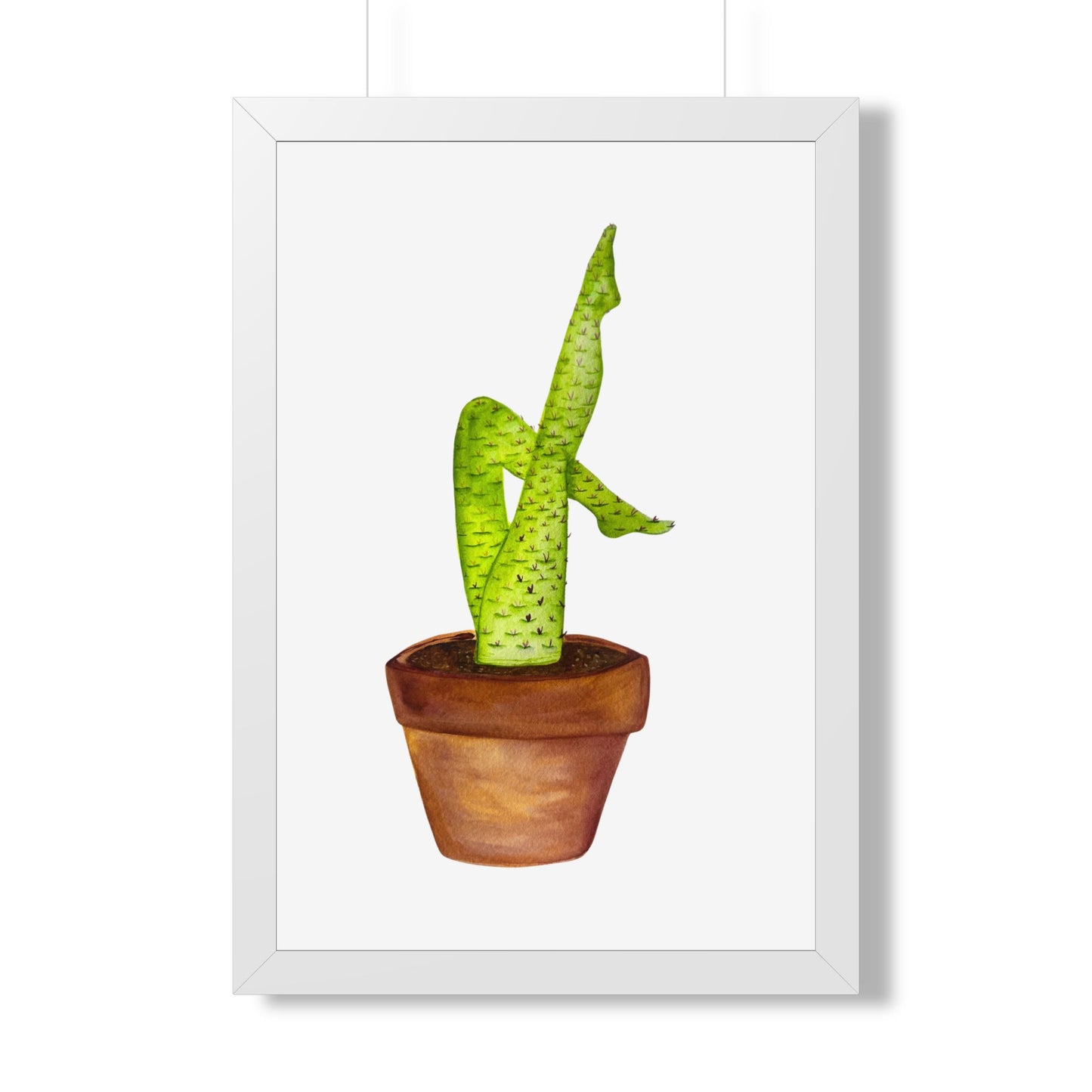 Framed Cactus Leg Poster