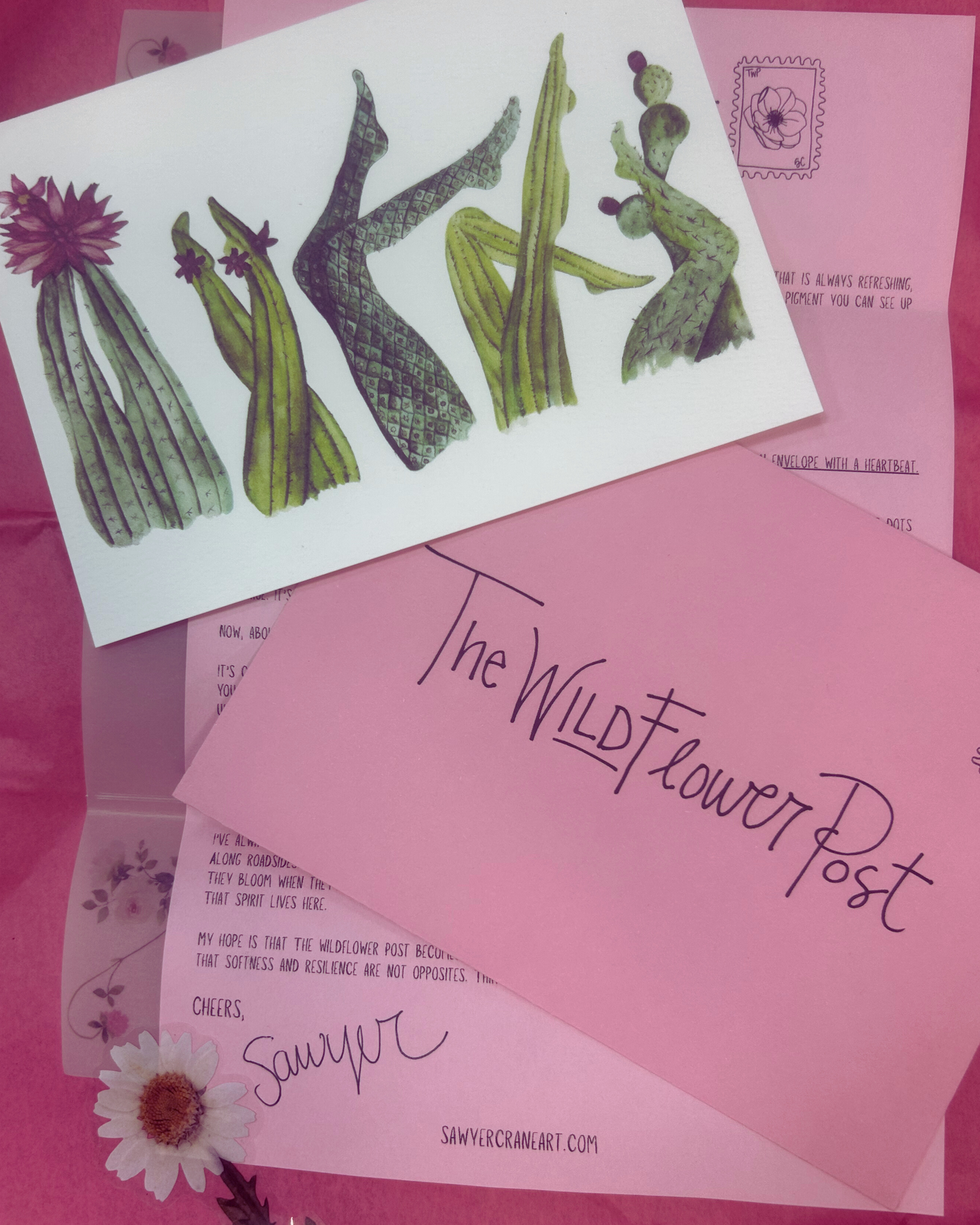 The Wildflower Post | Monthly Snail Mail Art Club