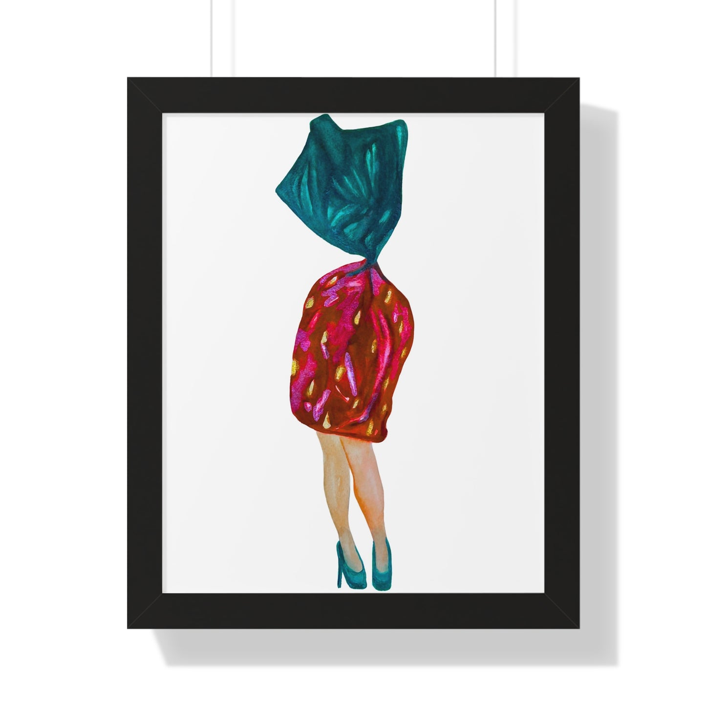 Fashion Art Print  - Grandma Strawberry Candy with Legs