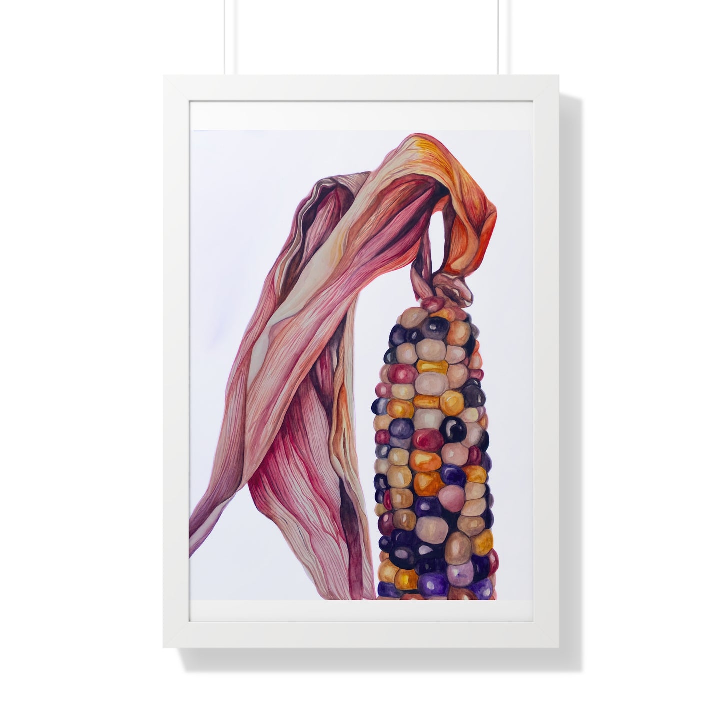 Indian Corn - Heirloom Rainbow Corn Framed Print