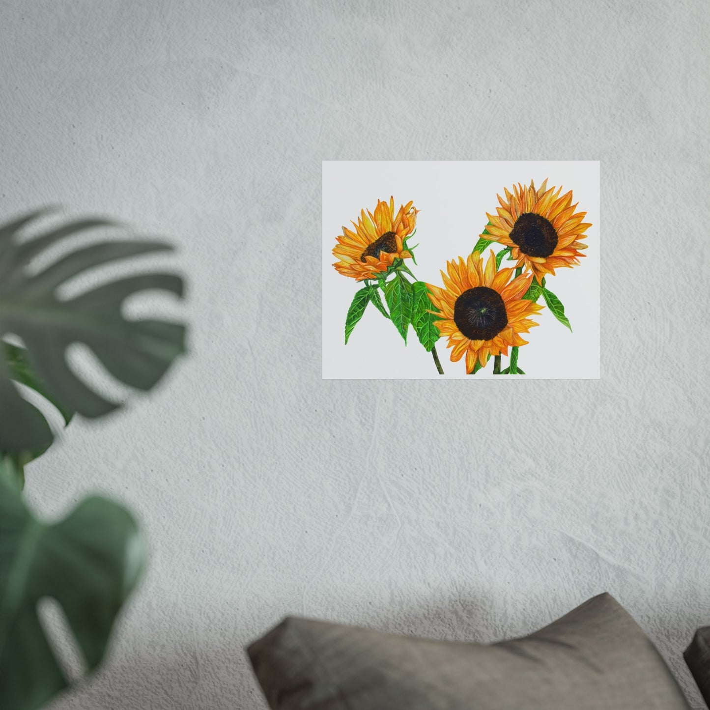 Sunflower Giclée Art Print — Bright Botanical Wall Art