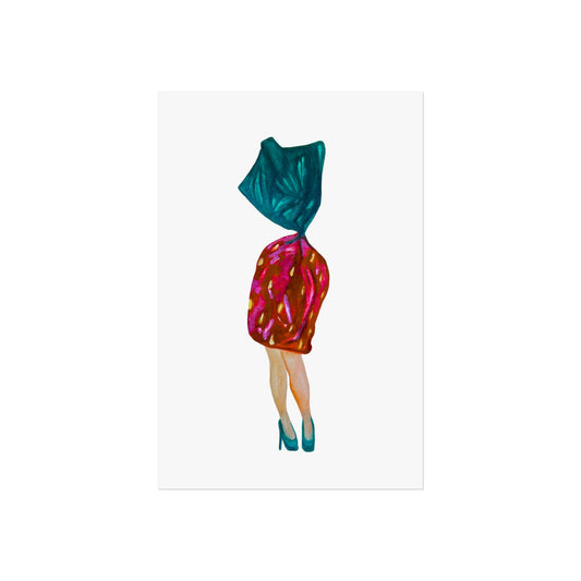 Fashion Illustration Giclée Art Print — Strawberry Candy with Legs