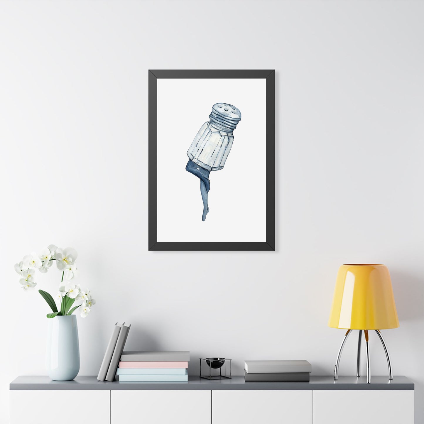 Salt Shaker Art Print Minimalist Kitchen Poster
