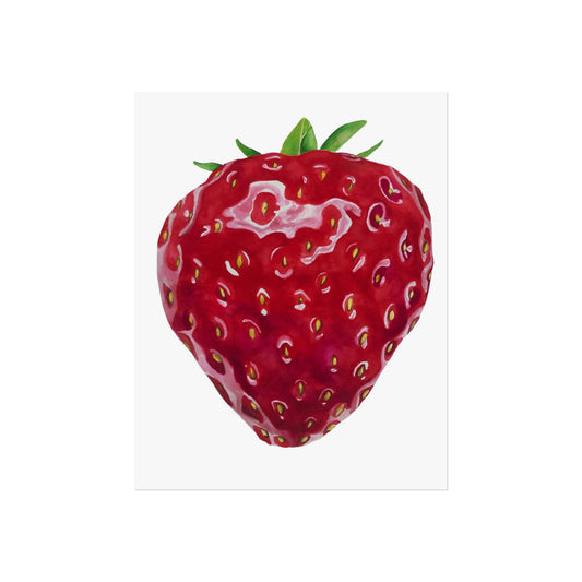 Strawberry Giclée Art Print — Botanical Fruit Wall Art