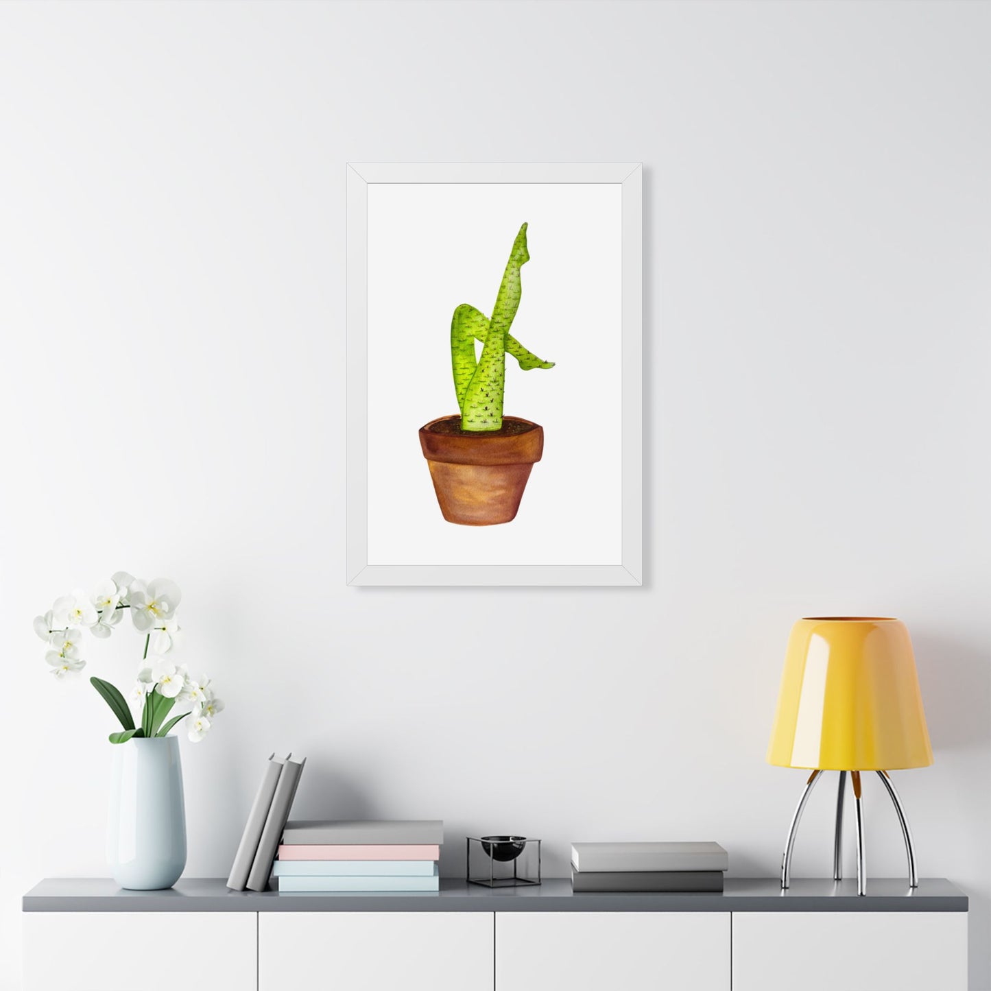 Framed Cactus Leg Poster