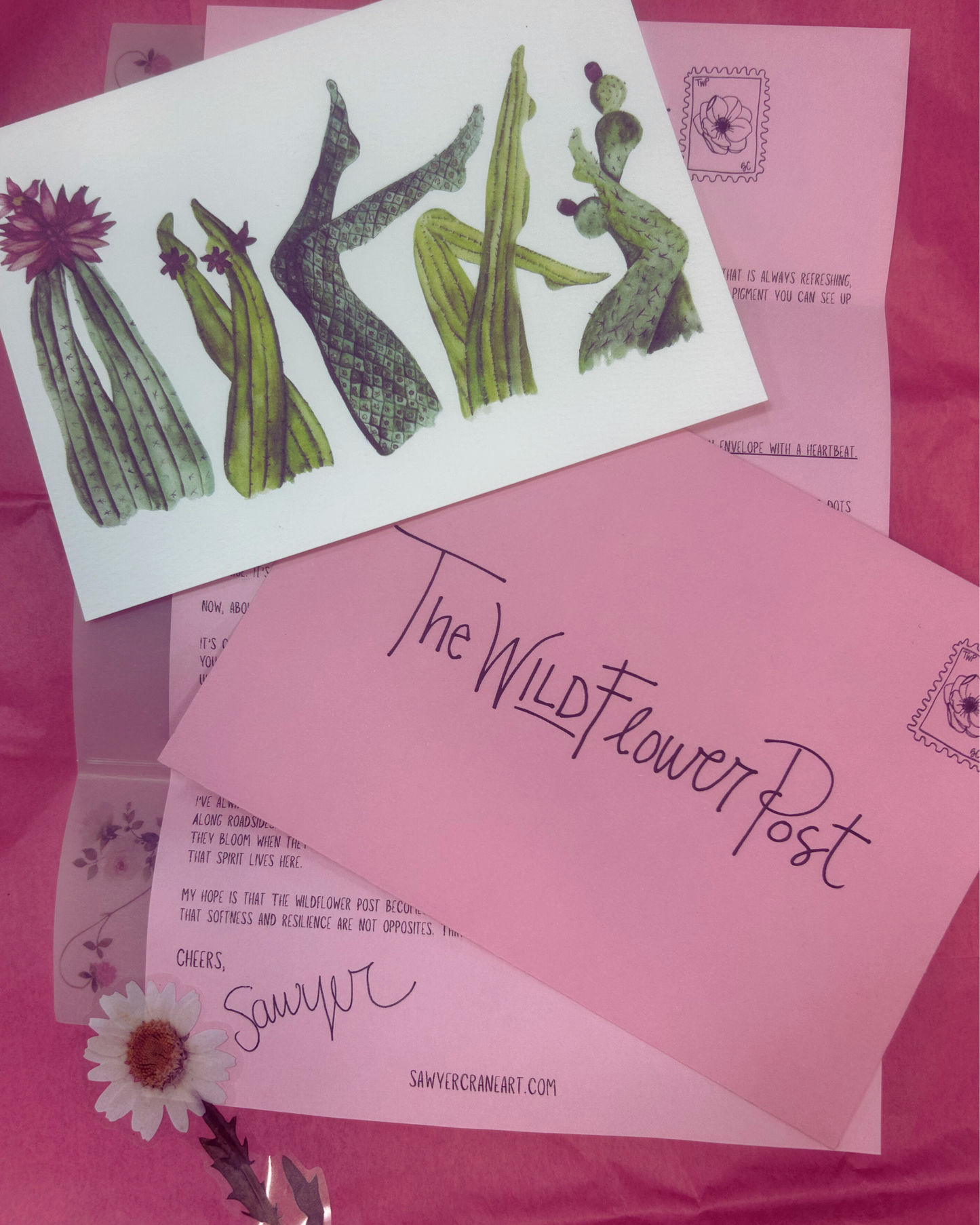 The Wildflower Post | Monthly Snail Mail Art Club