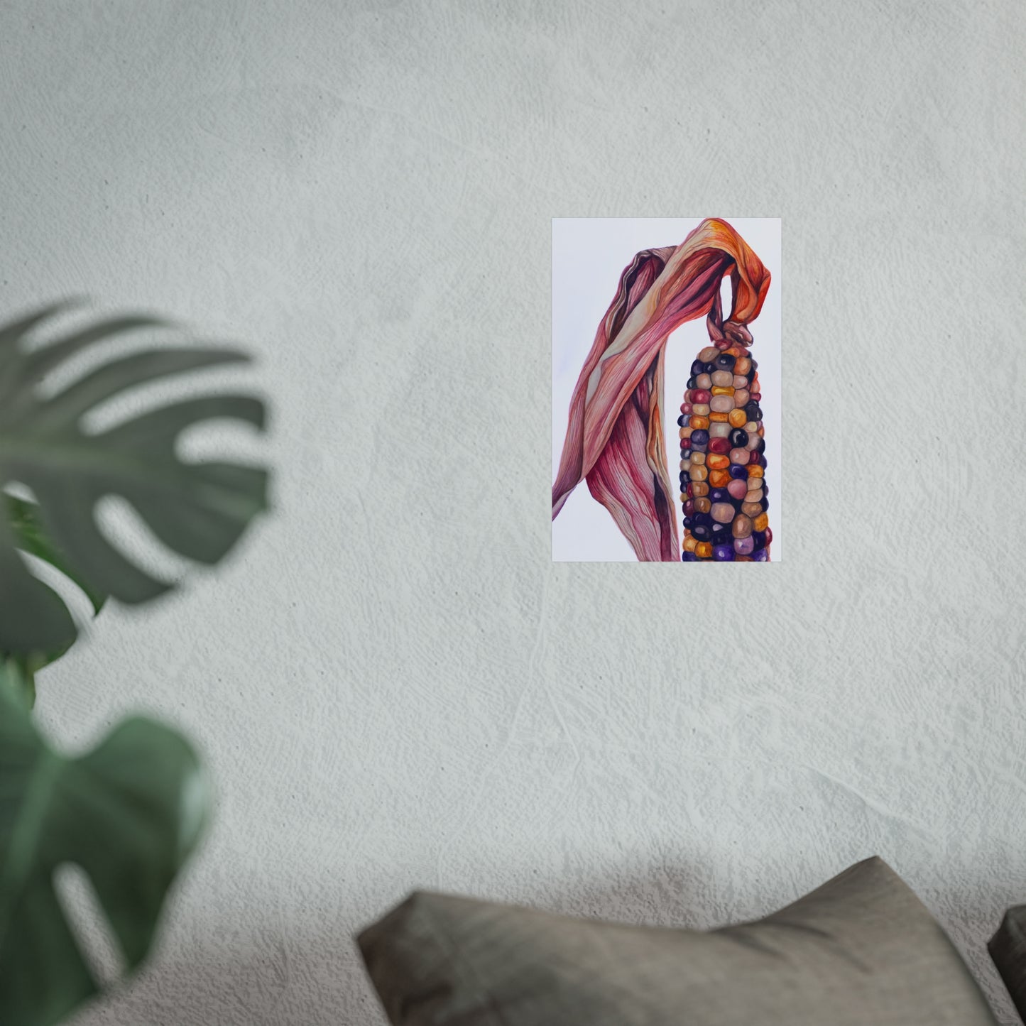 Indian Corn Giclée Art Print — Colorful Autumn Maize Wall Art