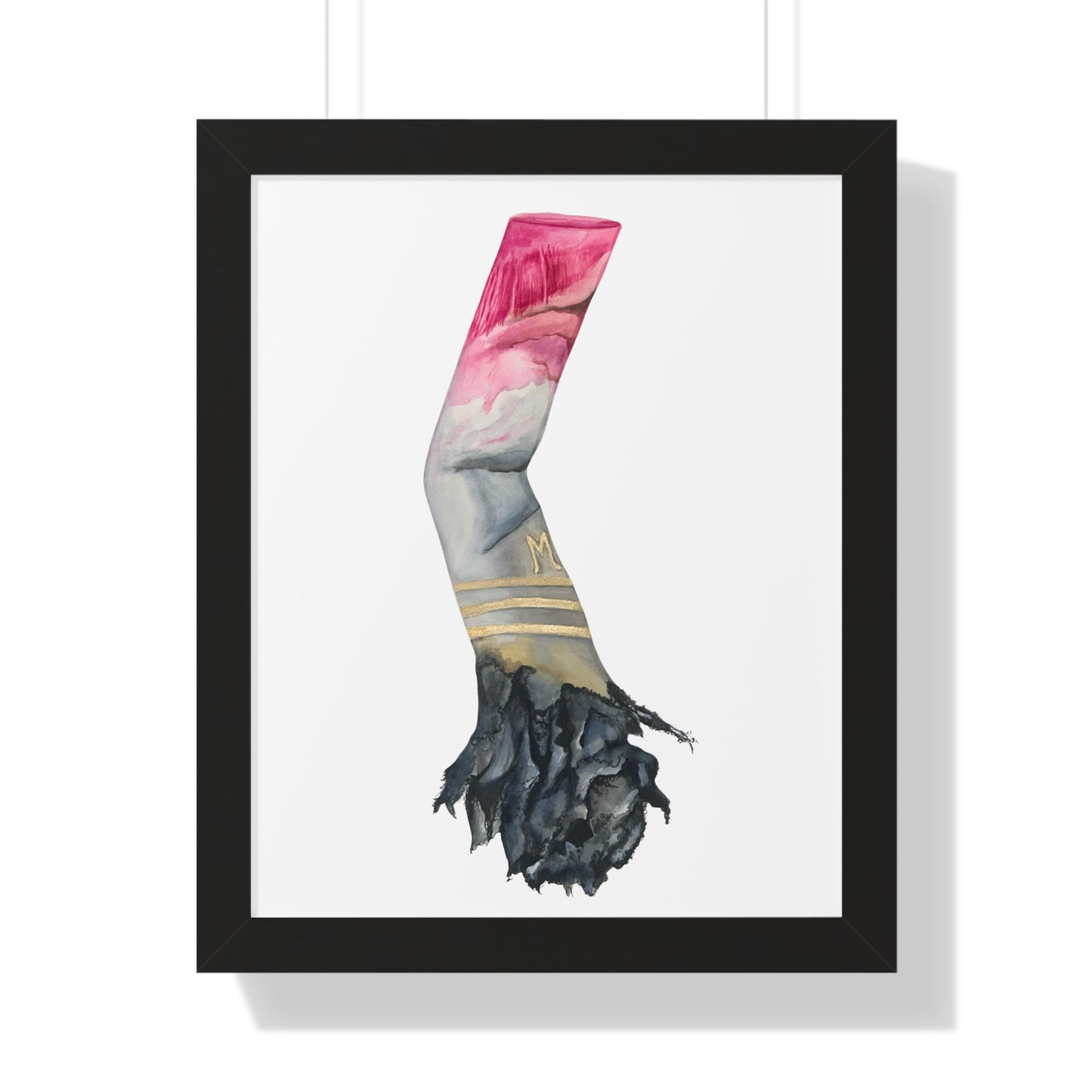 Framed Lipstick Cigarette Iconic 'One Last Drag'