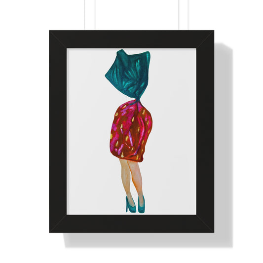 Fashion Art Print  - Grandma Strawberry Candy with Legs