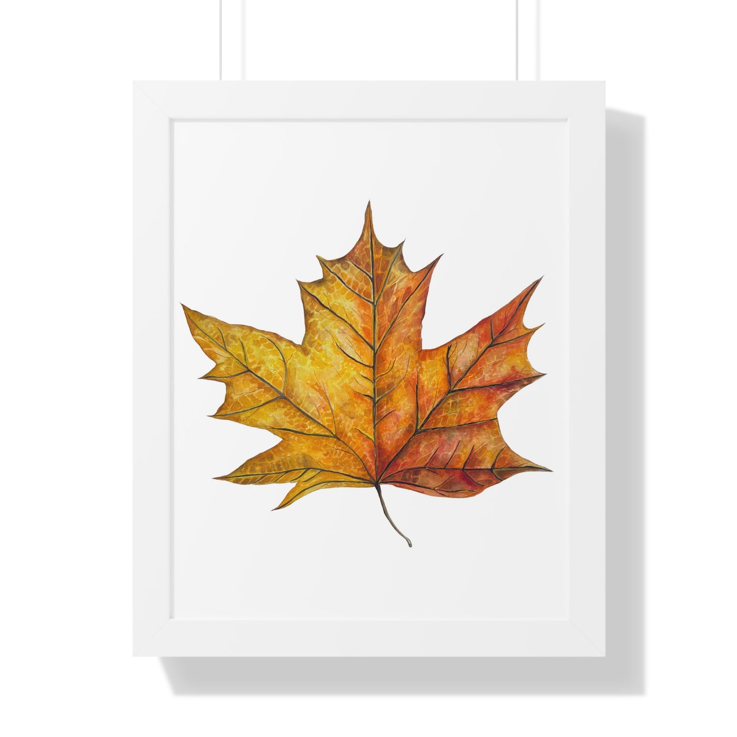 Autumn Maple Leaf Framed Print  — Botanical Wall Art