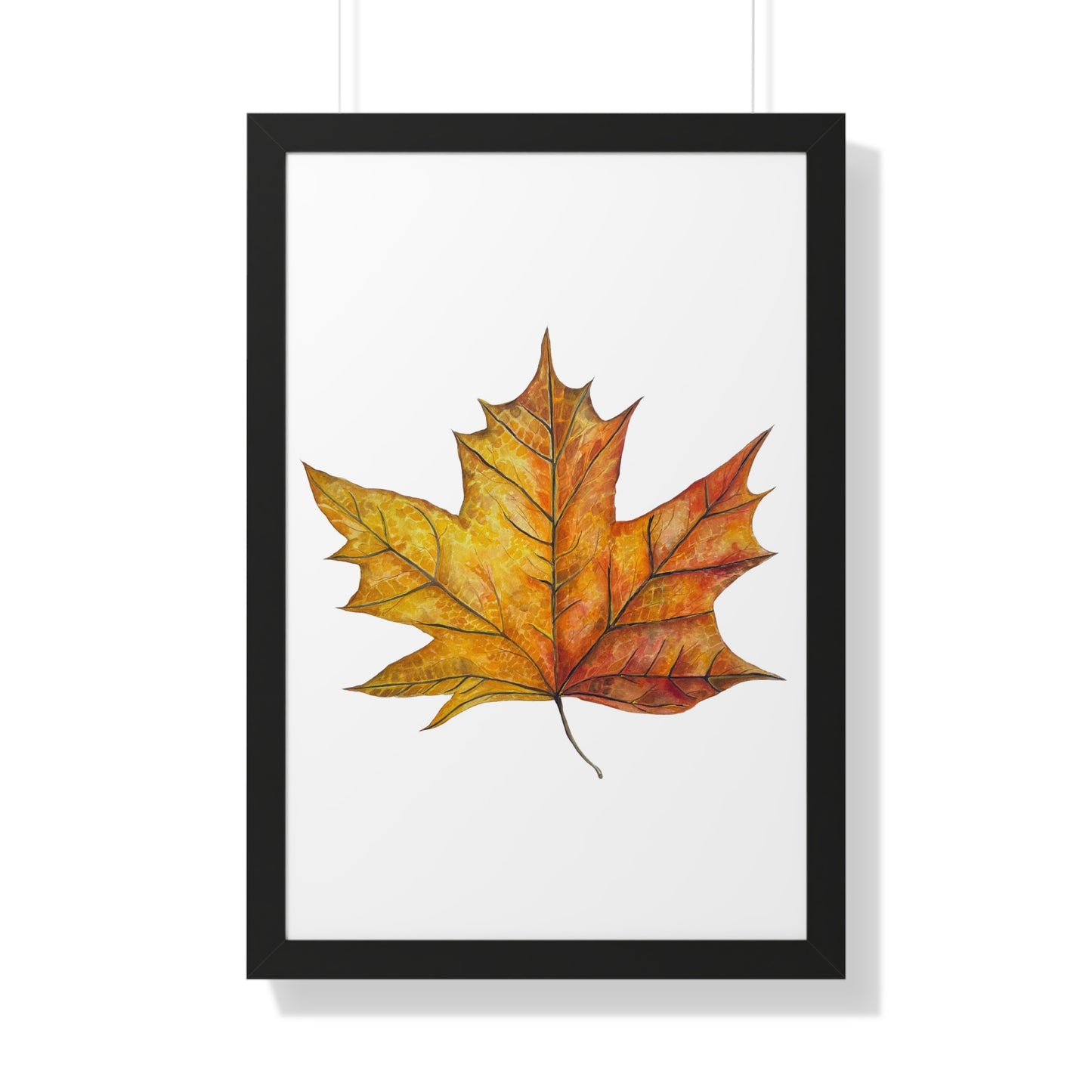 Autumn Maple Leaf Framed Print  — Botanical Wall Art