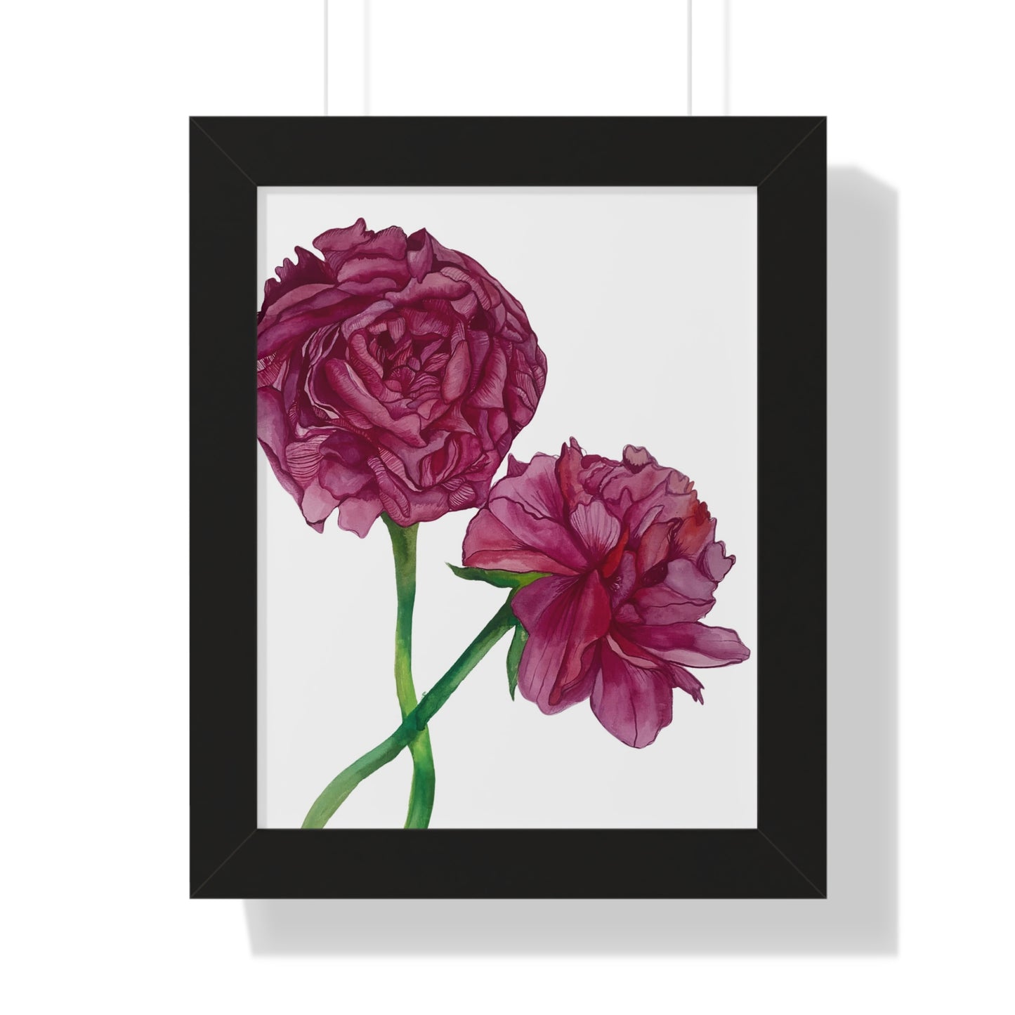 Pink Peony Framed Art Print