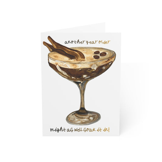 Espresso Yourself Birthday Card Greeting Cards | Espresso Martini Dark Skin