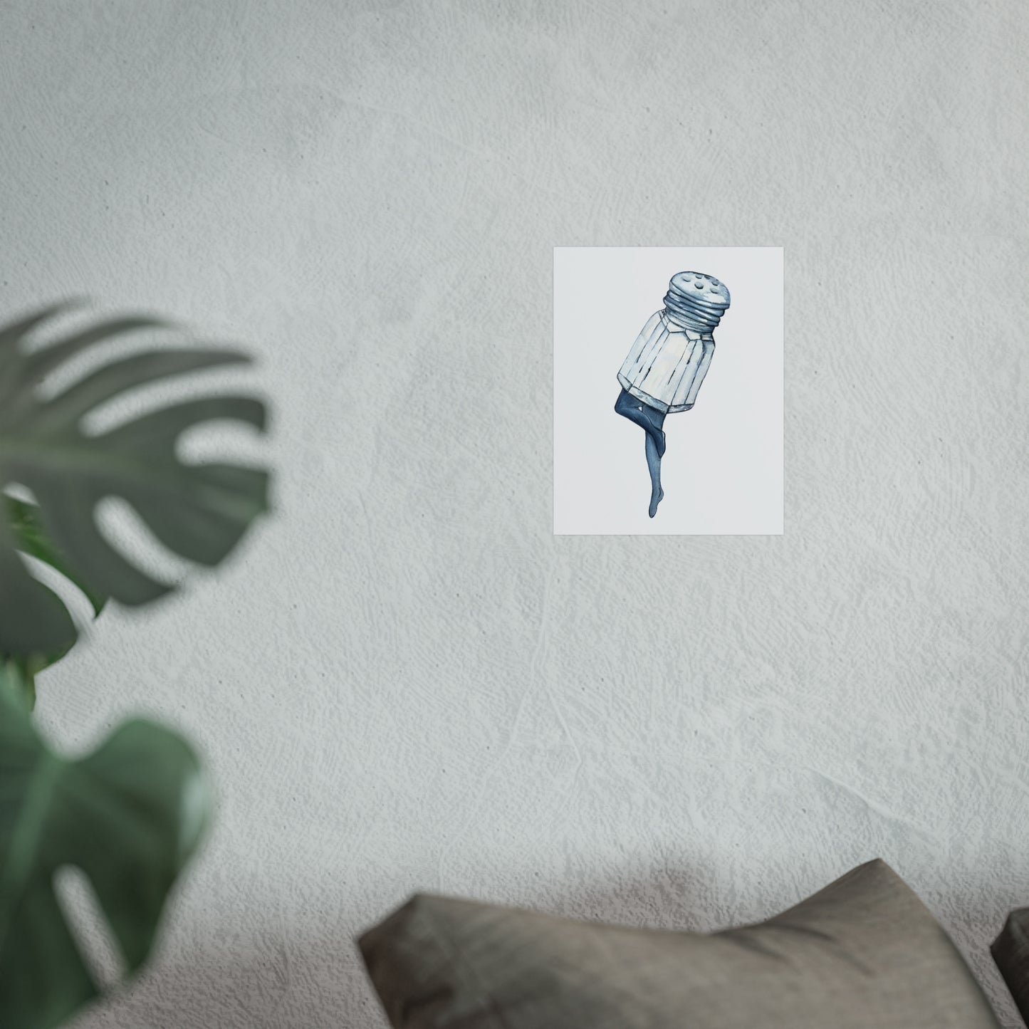Salt Shaker Legs art Print Surreal Watercolor Poster