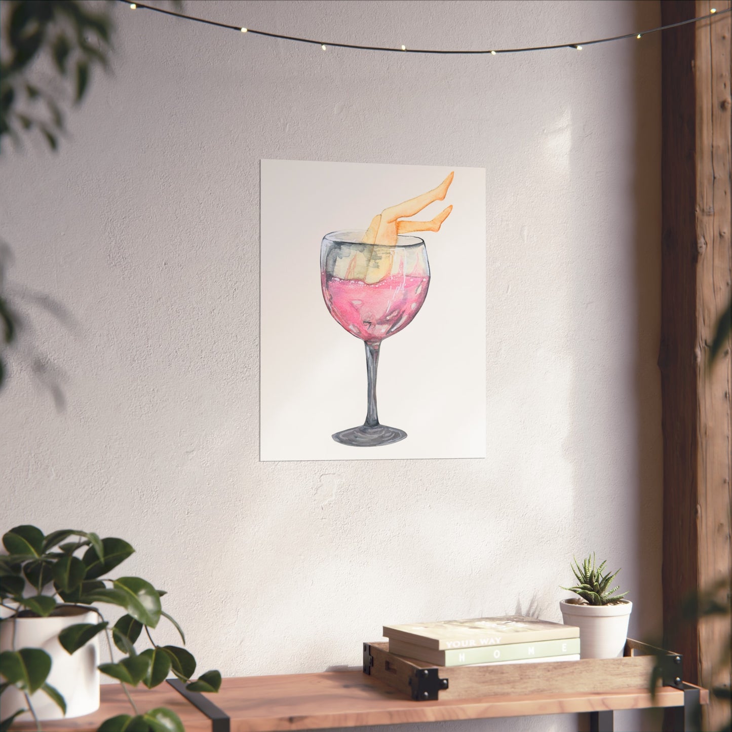 White Zin, WIth Legs Art Print Giclee Fine Art Print