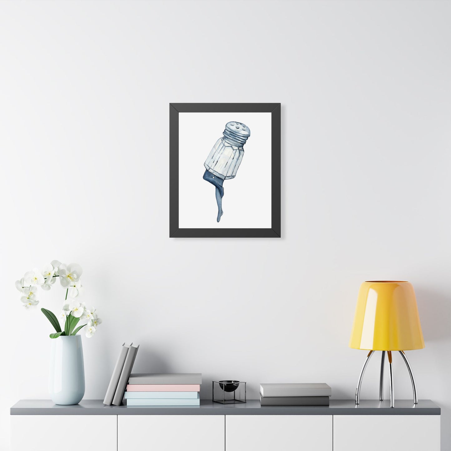 Salt Shaker Art Print Minimalist Kitchen Poster