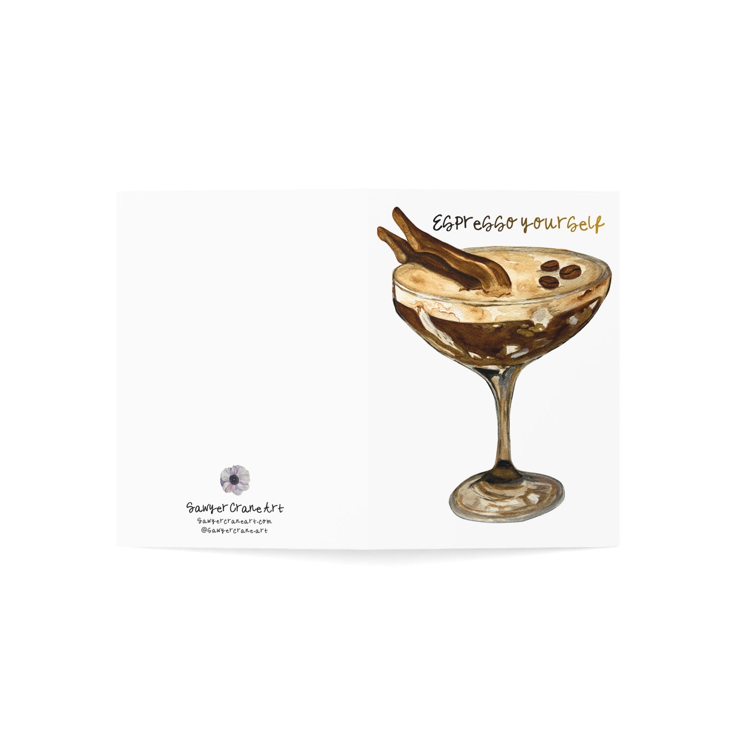 Espresso Yourself Espresso Martini Greeting Cards | Funny Graduation Celebration