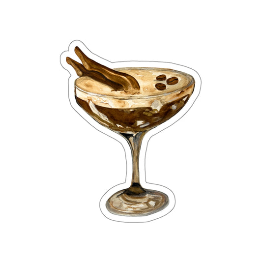"Grounds for Concern" Espresso Martini with Legs Sticker
