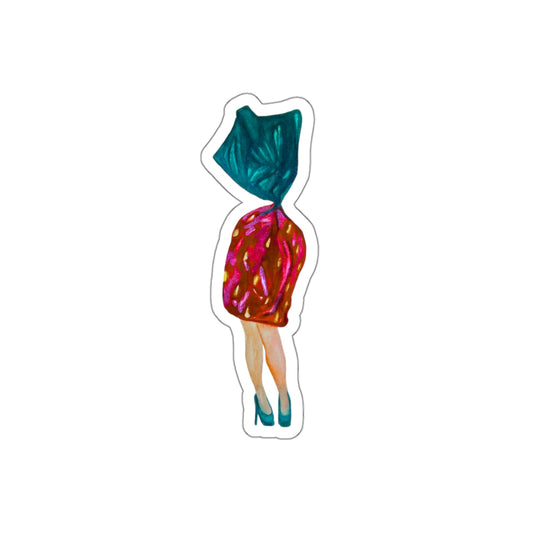 "Heartbreaker Berry" Grandma Strawberry Candy with Legs Sticker