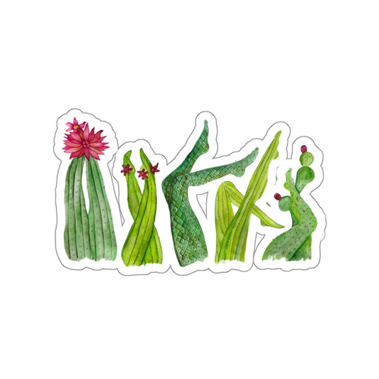 "Don't Touch" Cactus Legs Sticker